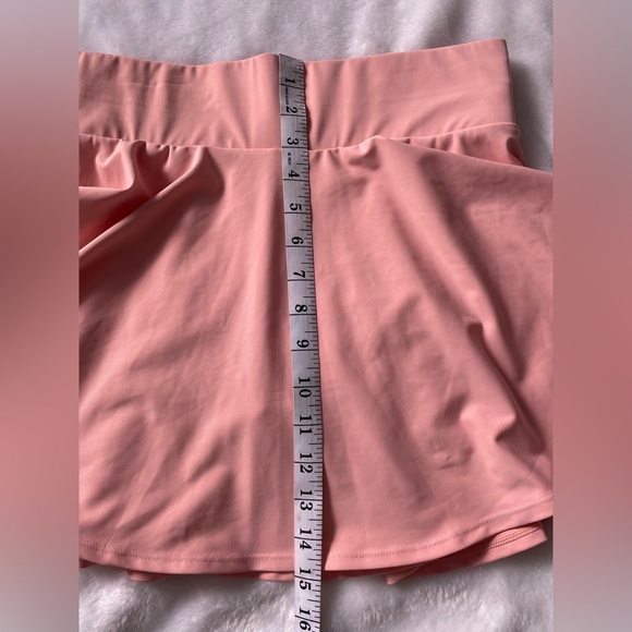 Baleaf Peach in color not pink Women's Tennis Skirt High Waisted Tummy Control - Picture 10 of 13